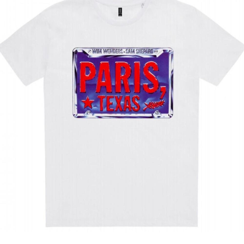 White And Blue Graphic Tee